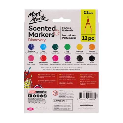 MONT MARTE SCENTED MARKERS 12 Piece1